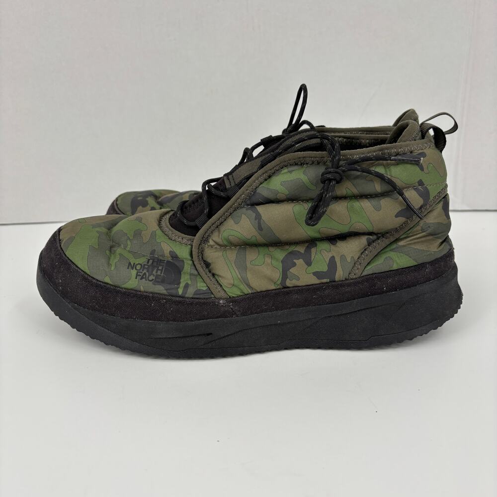 The North Face Chukka Boots Mens Size 10.5 Green Camo Quilted Puffer Insulated - Picture 4 of 8